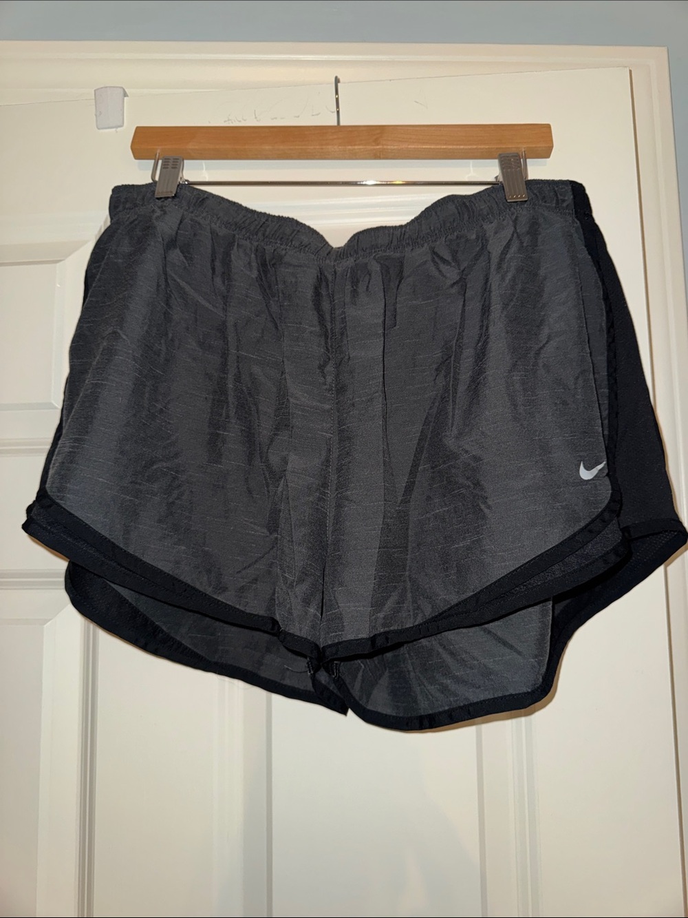 Nike Pro Women’s gray and black Athletic Running Shorts